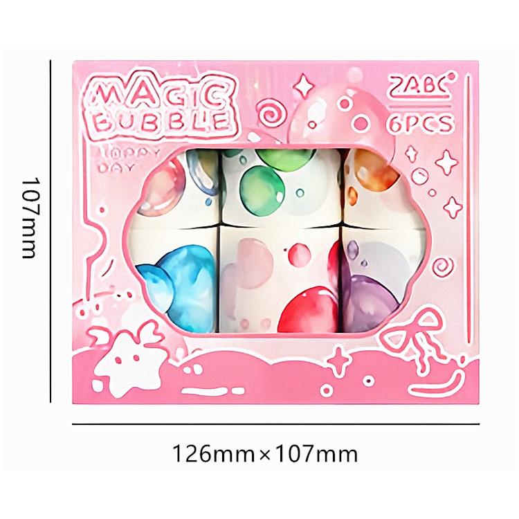型抜き 柄違い6ロール 買い得セット ダイカット マスキングテープ 幅広