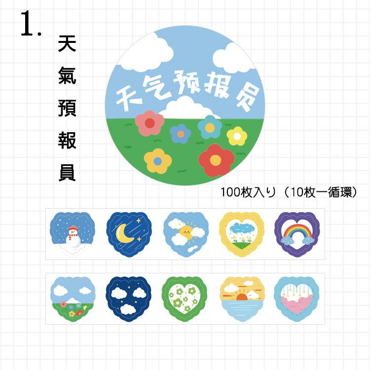 即日出荷/海外マスキングテープ 1枚ずつ剥がせる 透ける 書ける ◇全10