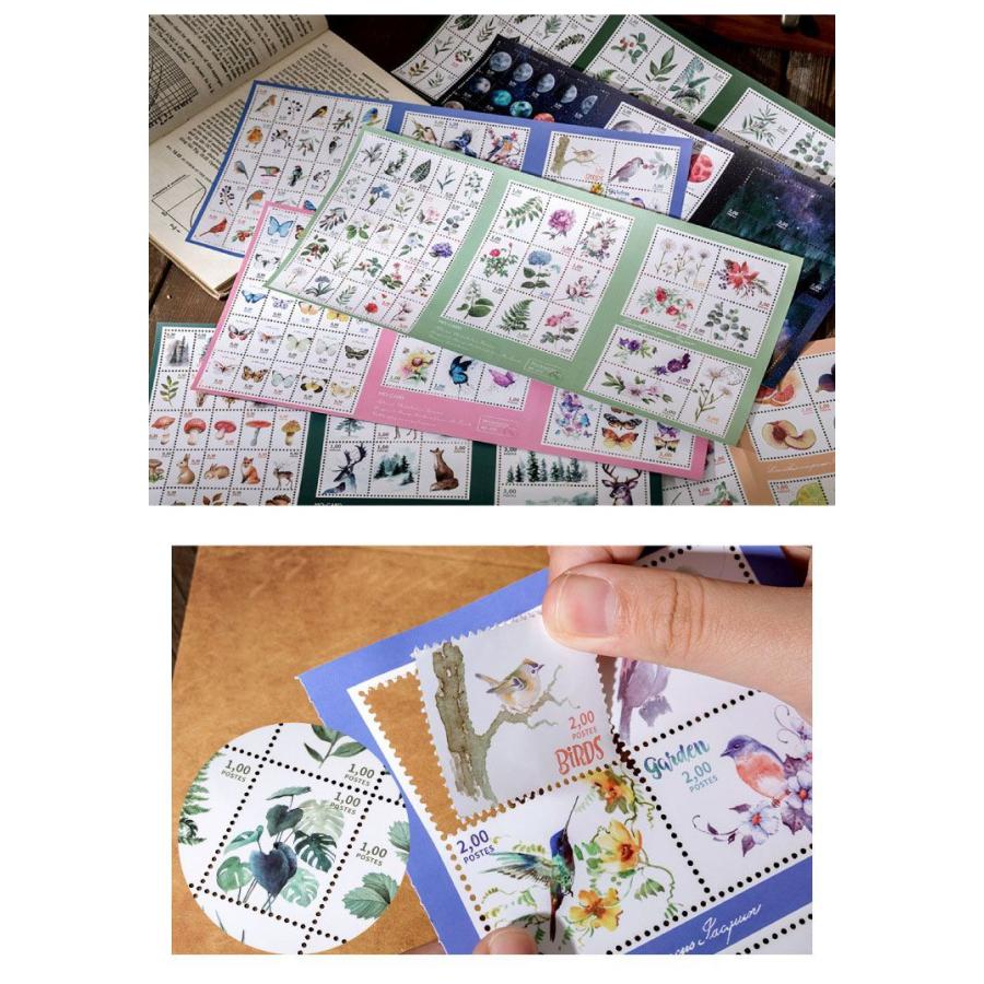 海外 切手 シール ステッカー ステッカーシート ◇全8種類◇手帳デコ