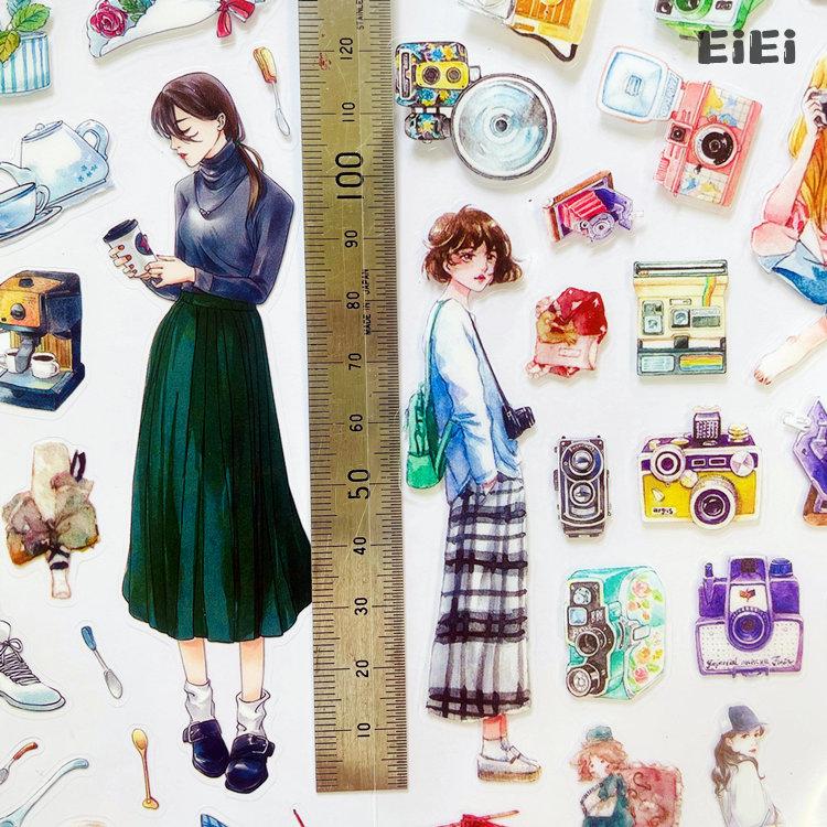 即納 型抜き カット済 PET シールシート コラージュ素材 おしゃれ PET