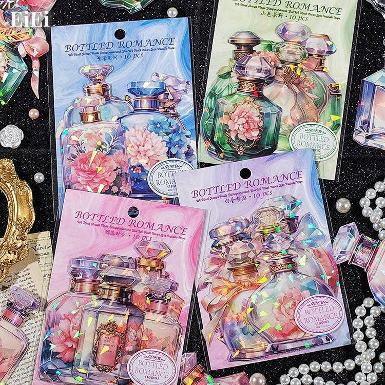 ❤️【J】フローラルグラス♡ハイドランジアの奇跡ステッカー♡15枚♡コラージュ素材 ❤️【J】フローラルグラス♡ハイドランジアの奇跡ステッカー