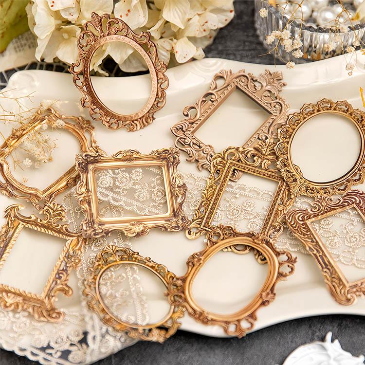 エンボス加工 凹凸 立体感 中抜き 額縁 フレーム 背景 大きめ 枠 飾り