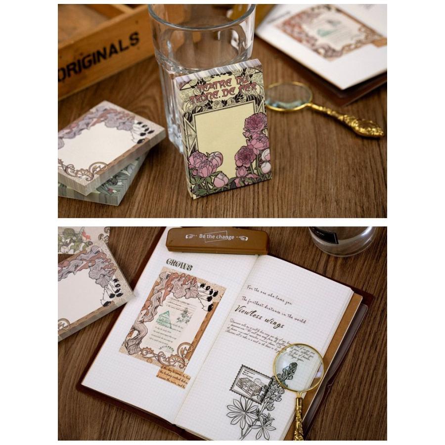 即日出荷 海外 メモ帳 便箋 メモノート おしゃれ◇1パック同柄100枚