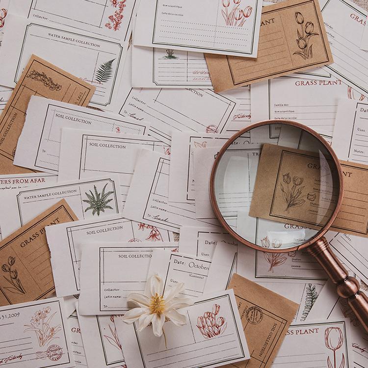 即日出荷 海外 おしゃれなメモ帳◇100枚 全8種◇ アンティーク 英語