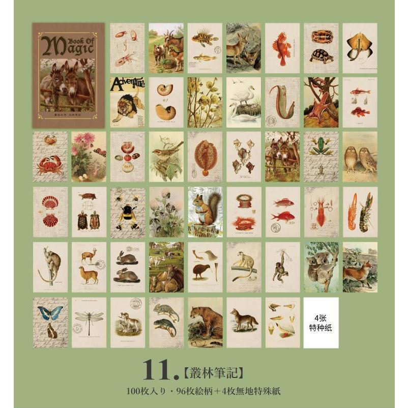 再入荷♡海外★コラージュ素材　45枚　ヴィンテージペーパー　トルソー柄　112 即日出荷 海外100枚 ヴィンテージペーパー 素材紙 ◇100枚 全12種 96枚