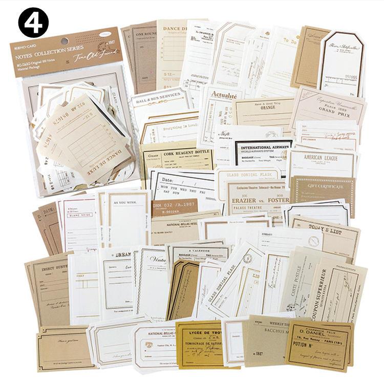 海外紙モノ素材紙フレームメモ 240枚