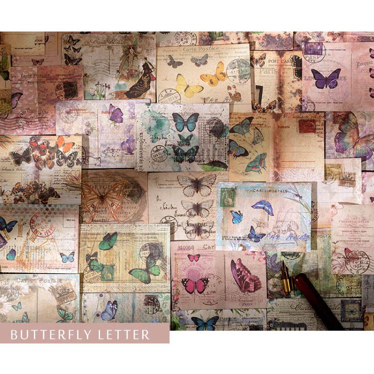 デザインペーパーブック 100枚 大容量 ヴィンテージ ペーパー 素材紙