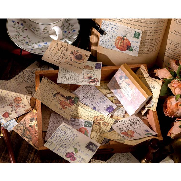 デザインペーパーブック 100枚 大容量 ヴィンテージ ペーパー 素材紙