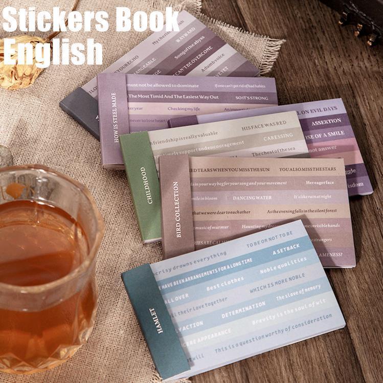 即日出荷 英字 ステッカー 英語 シールブック 320ピース 20枚シール