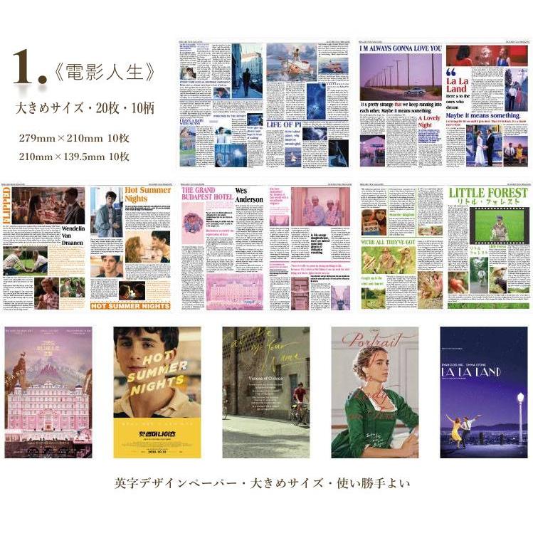 即納 デザインペーパー ヴィンテージペーパー 大きめ 素材紙