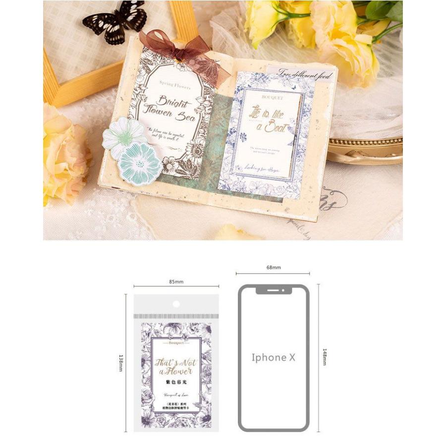 海外メモ 便箋 フレーム 飾り枠 枠 額縁 素材紙 背景紙