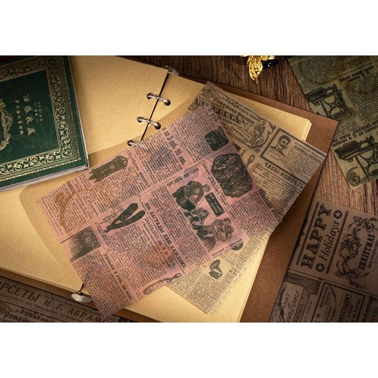 半透明 デザインペーパー 素材紙 背景紙 コラージュ 素材 素材ペーパー