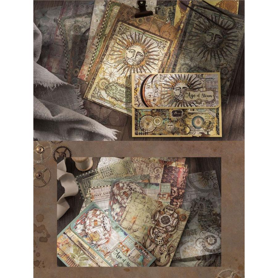 スチームパンク ヴィンテージ ペーパー 異素材 アンティーク