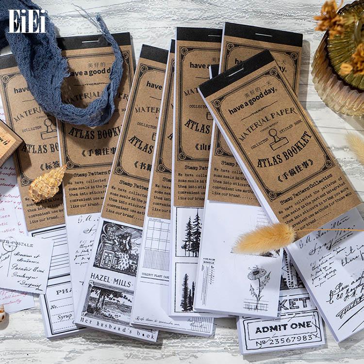 シールブック 縦長 大容量 100枚 20シート/冊 マステシールブック