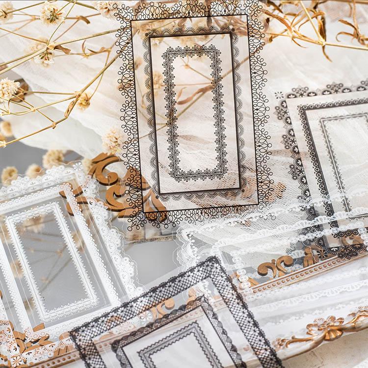 C】フローラルプリンセス♡レーザーカットフレーム15枚♡コラージュ素材♡