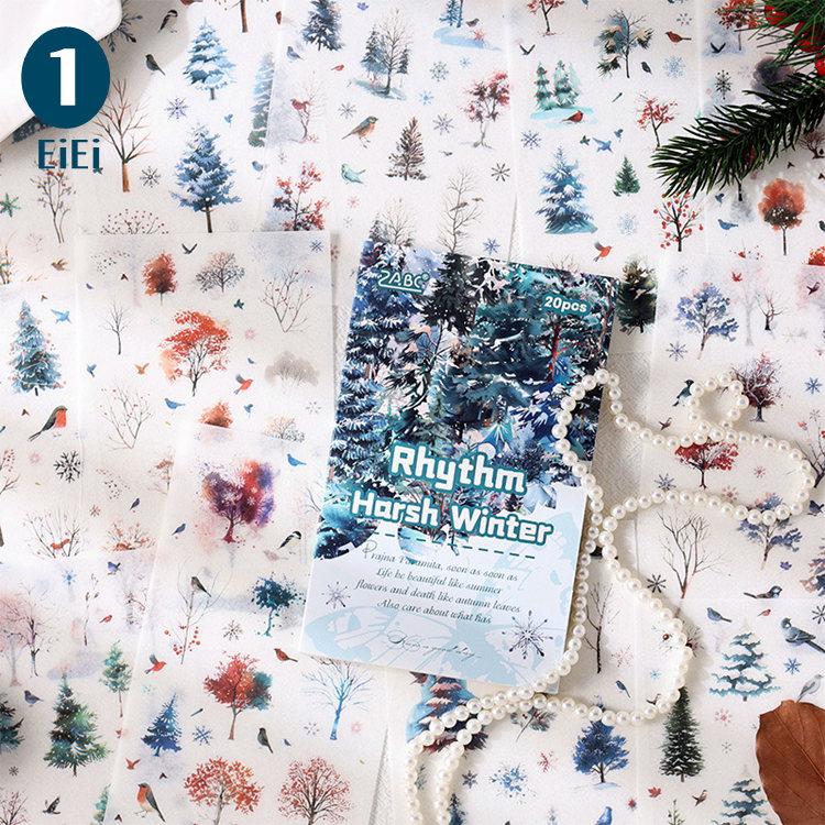 型抜き シールブック 大容量 マスキングテープ素材 ステッカーブック