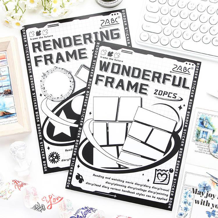 シールブック A4サイズ 製本タイプ マスキングテープ素材 手描き