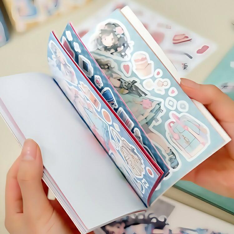 シールブック 型抜き かわいい 女の子 女子 少女 キャラクター