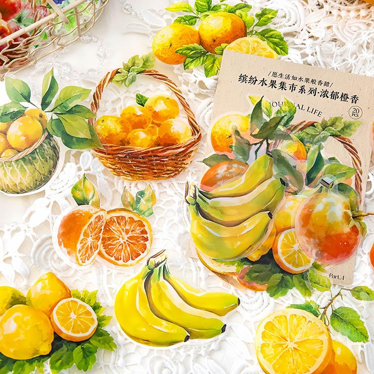 クリアシール 果物 フルーツ いちご イチゴ 桃 リンゴ モモ バナナ