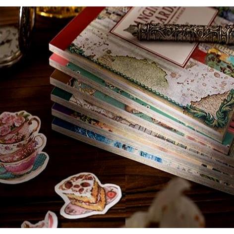 海外コラージュ素材ブック シールブック 25枚 マステシールシート5枚＋