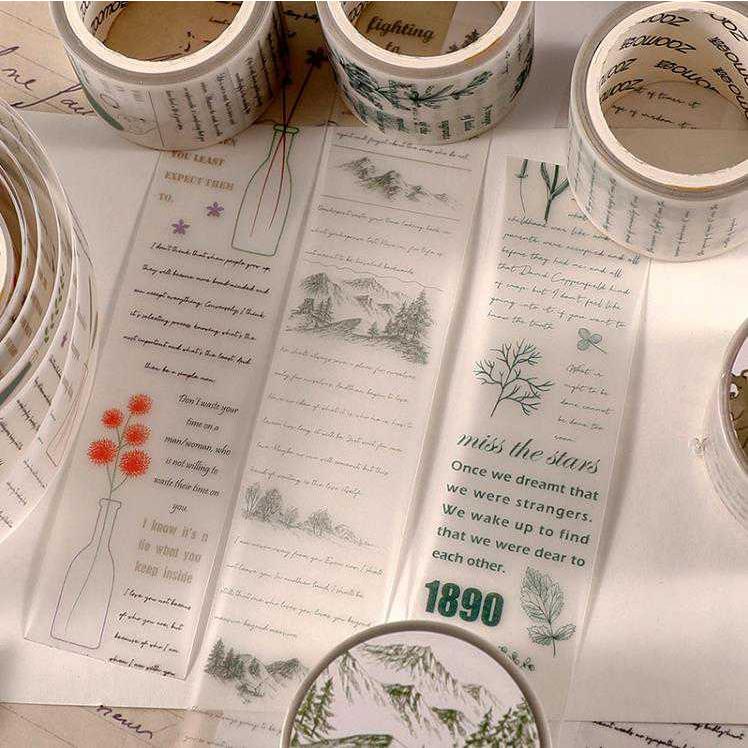 即納 珍しいい 硫酸紙テープ 英語 文字 ◇8種類◇ビンテージ