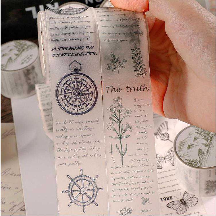 即納 珍しいい 硫酸紙テープ 英語 文字 ◇8種類◇ビンテージ