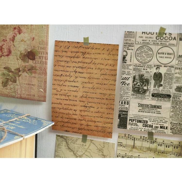 即納 ヴィンテージペーパー 海外 コラージュ 素材 デザインペーパー