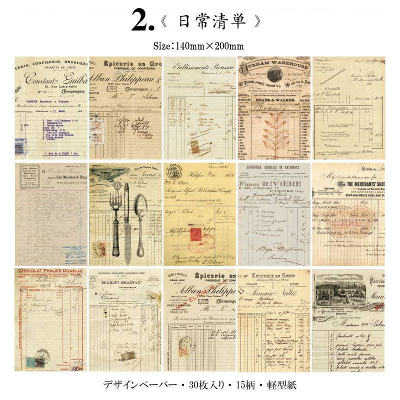 即納 ヴィンテージペーパー 海外 コラージュ 素材 デザインペーパー