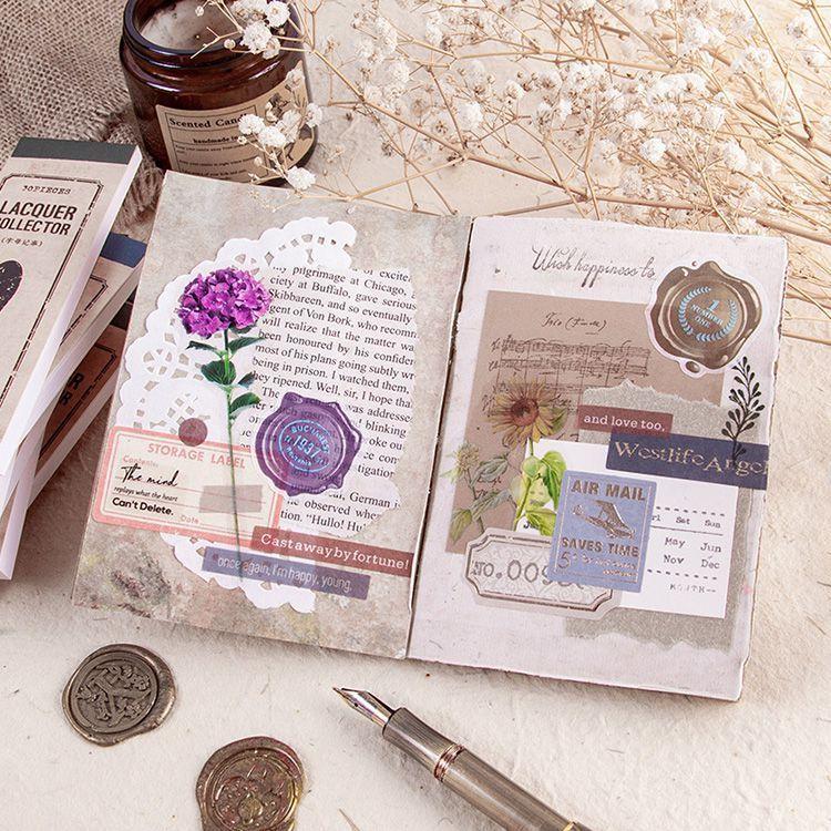 海外シール ブック シーリング ワックス スタンプ 風 シール 90枚 30