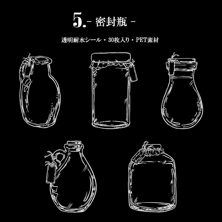即日出荷 話題 ボトル 瓶 ガラス瓶 硝子 シール 海外ステッカー PET