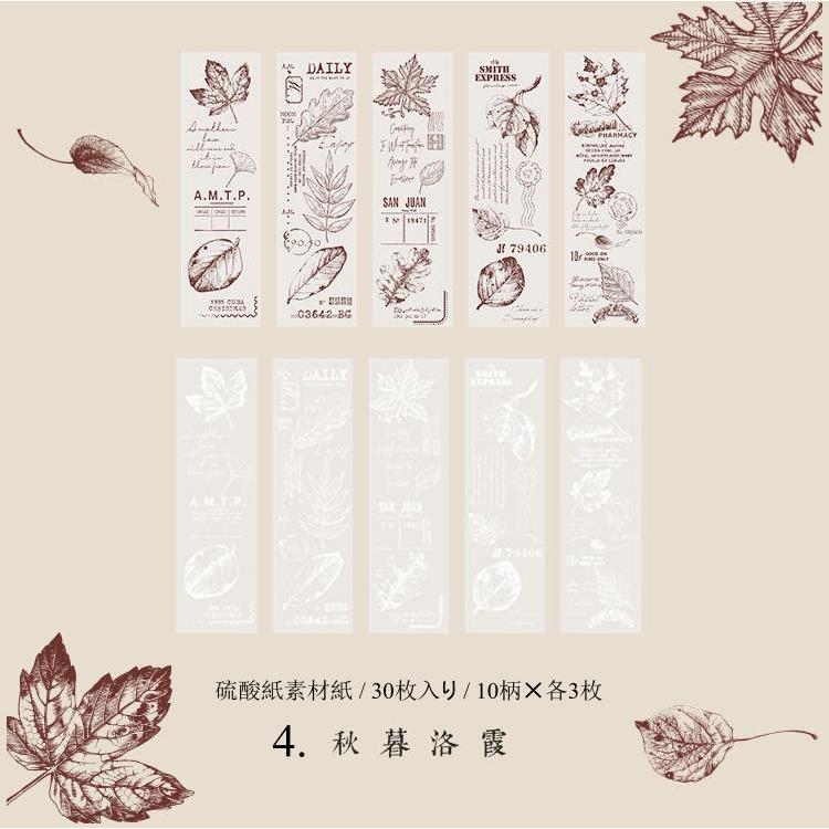 硫酸紙 デザインペーパー 素材紙 素材ペーパー 書ける メモノート