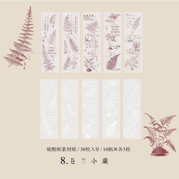 硫酸紙 デザインペーパー 素材紙 素材ペーパー 書ける メモノート