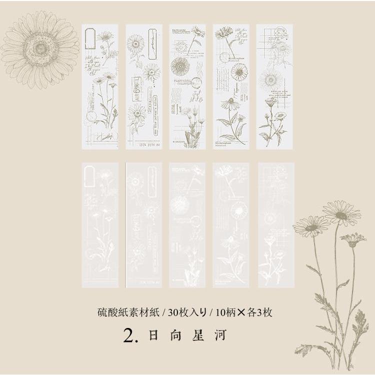 硫酸紙 デザインペーパー 素材紙 素材ペーパー 書ける メモノート