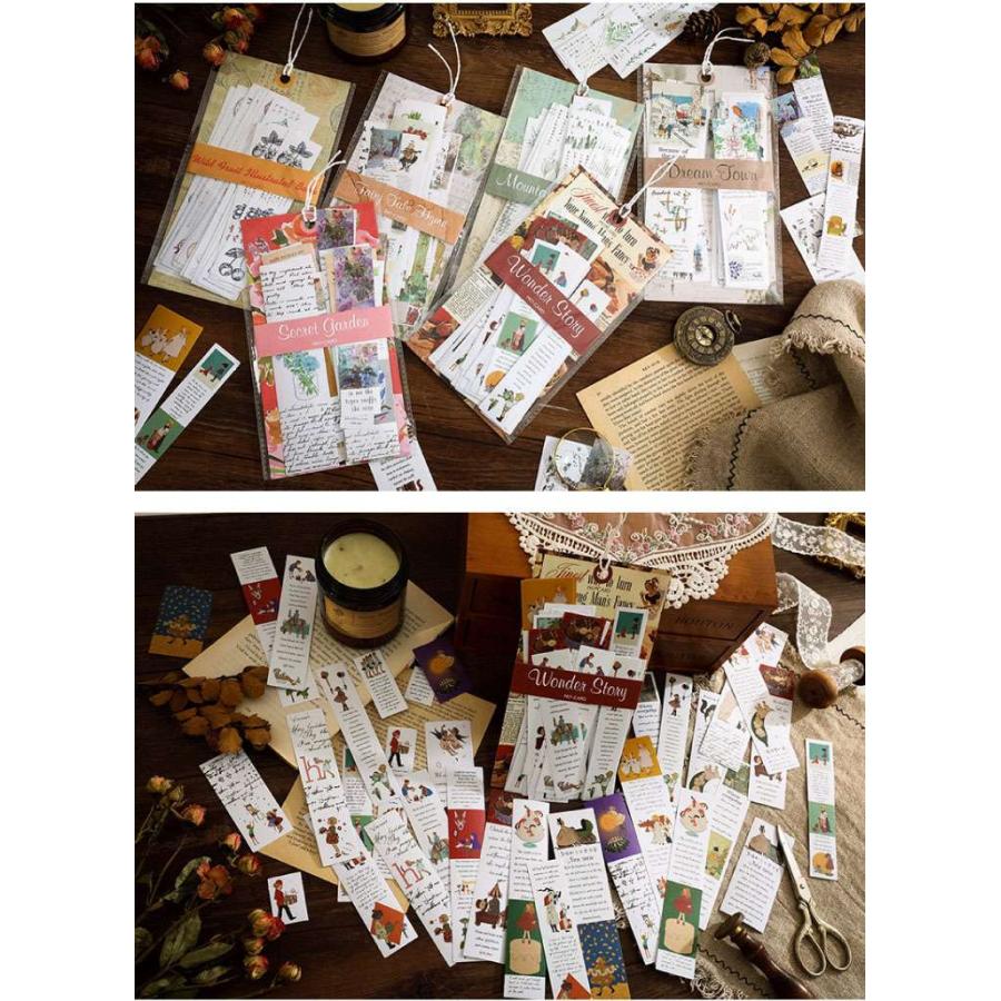 縦長 大きめ 海外シール 異素材 コラージュ 素材 セット 海外