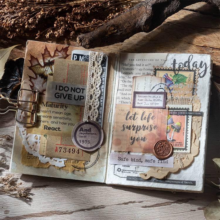 硫酸紙ペーパー 半透明 レトロ 文字素材 ヴィンテージ 素材ペーパー ト