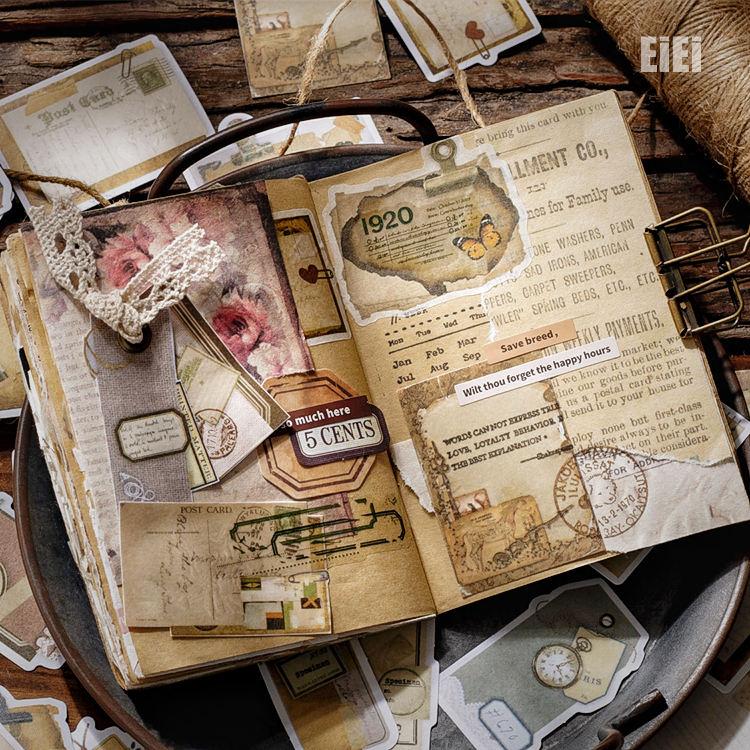 コラージュ素材 シール メッセージシール 伝言メモ 寄せ書きシール