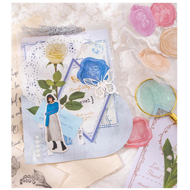 クリアシール シーリング ワックス スタンプ 風 フレークシール ろう