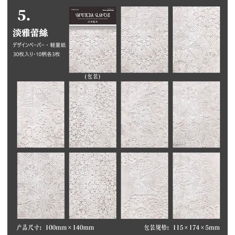 レース ペーパー 海外デザインペーパー ヴィンテージ コラージュ素材