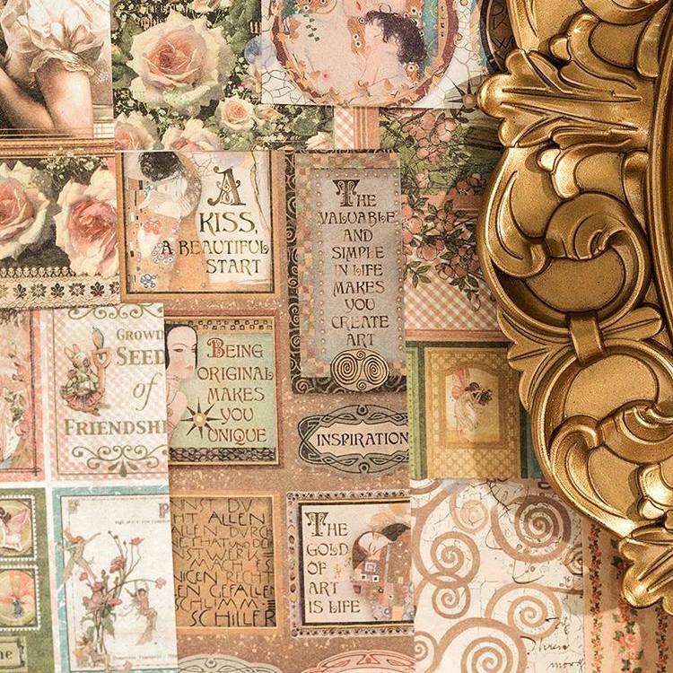 即納 素材紙ブック 海外デザインペーパー ヴィンテージ レース