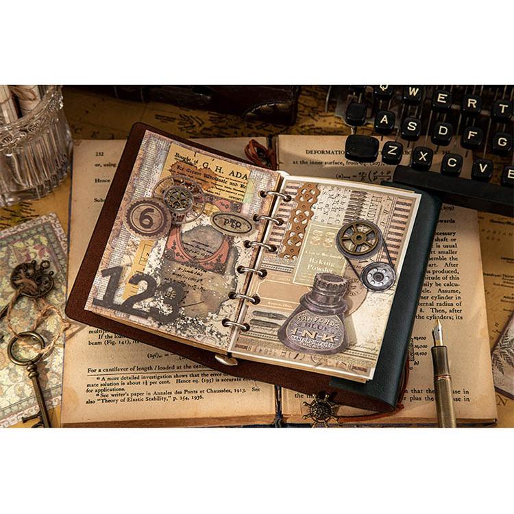 海外デザインペーパー ヴィンテージ ペーパー コラージュ素材 背景紙
