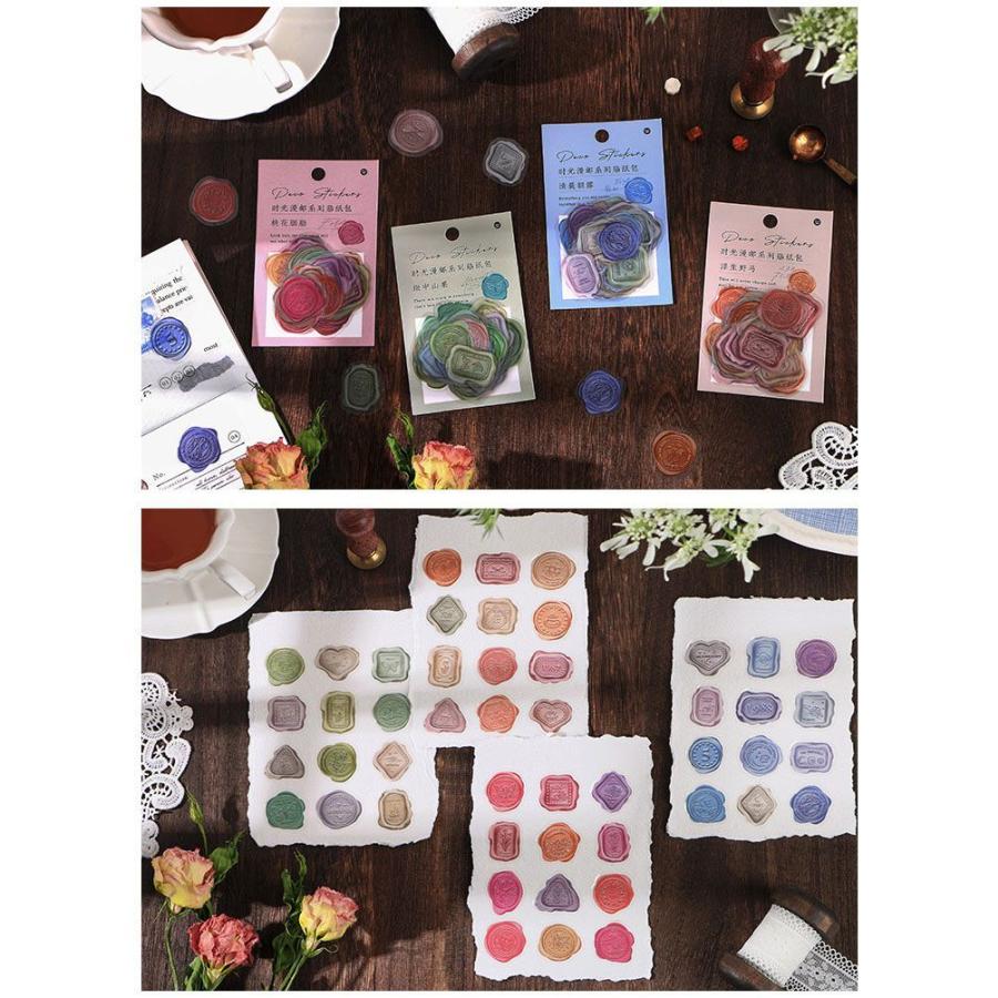 即納 シーリング ワックス スタンプ 風 フレークシール ろう 封蝋