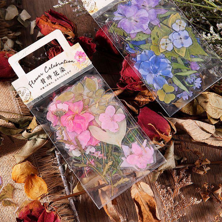 即納 ドライフラワー 透明シール 押し花 クリアシール 耐水シール
