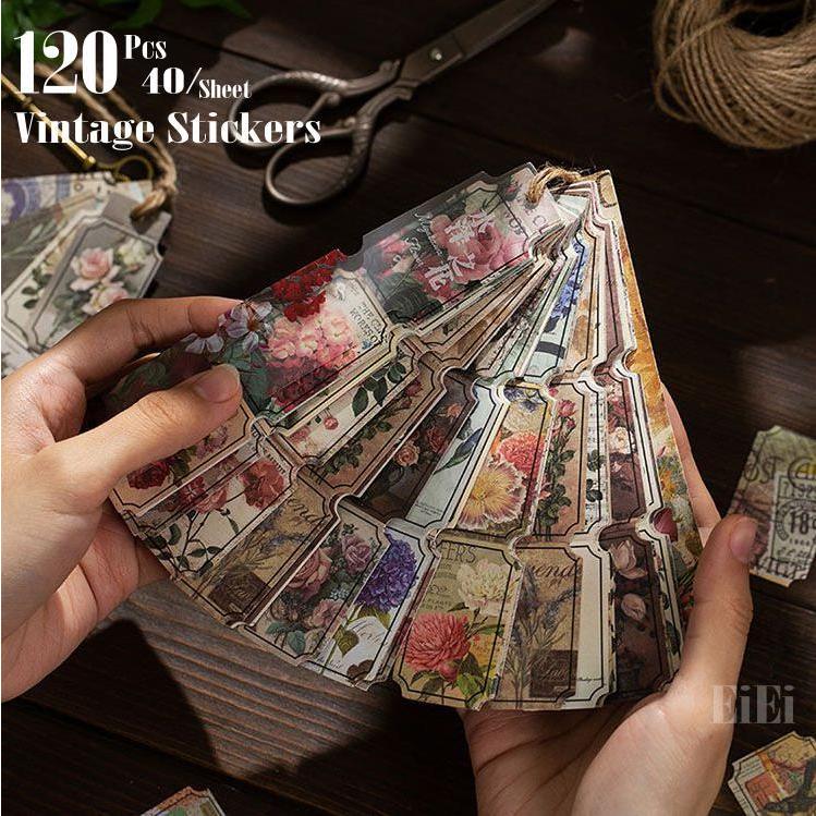 即日出荷 海外 ステッカー 大容量 ◇計120枚入り 40枚シールシート