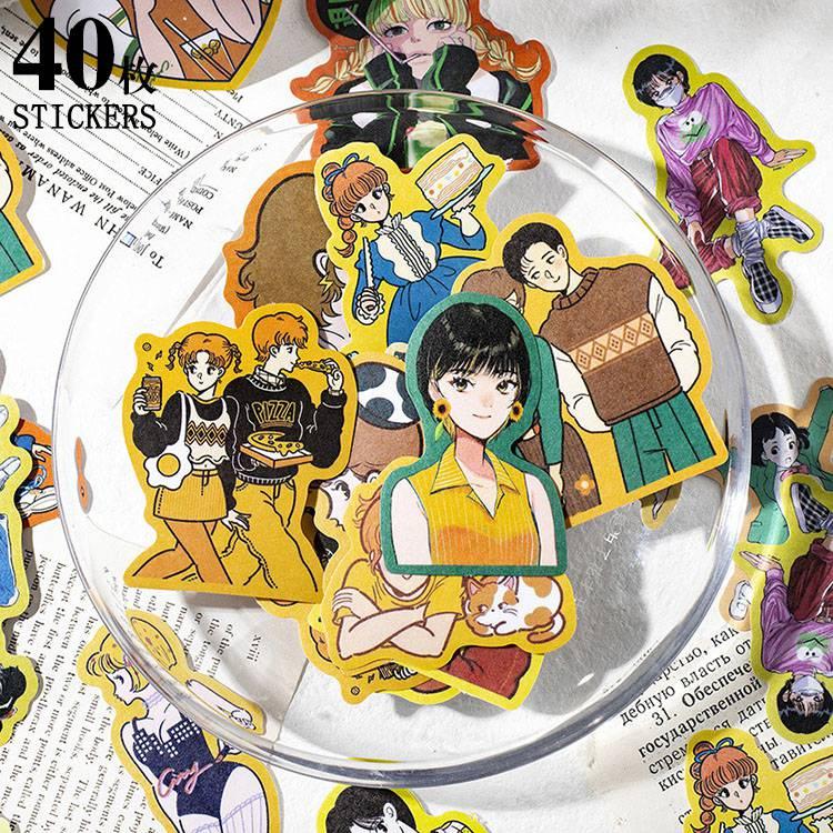 最終!!海外マステ☆48巻他まとめ売り コラージュ素材、人物ステッカー等♡おまけ まとめ売り】 人物ステッカー 装飾ステッカー ＋おまけ 海外