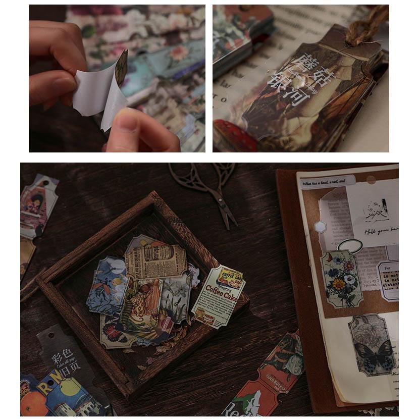 海外ステッカー 大容量 ◇計120枚入り 40枚シールシート◇縦長 シール