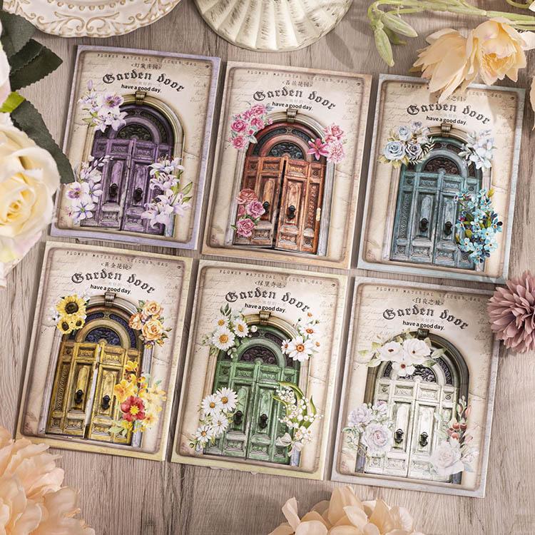 フレークシール 大きめ マステシール アンティーク レトロ マステ 海外