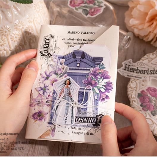 フレークシール 大きめ マステシール アンティーク レトロ マステ 海外