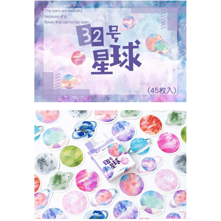 惑星 宇宙 火星 金星 地球 月 星 宇宙飛行 シール ステッカー 箱入り 海外文具 フレークシール ラベル イラストステッカー ジャンクジャーナル 手帳デコ Sztz 45 025 卸売のeiei 通販 Yahoo ショッピング