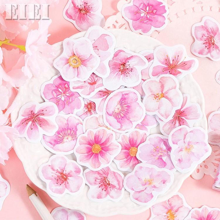 即納 海外フレークシール さくら 桜 箱入り 手帳デコ コラージュ素材