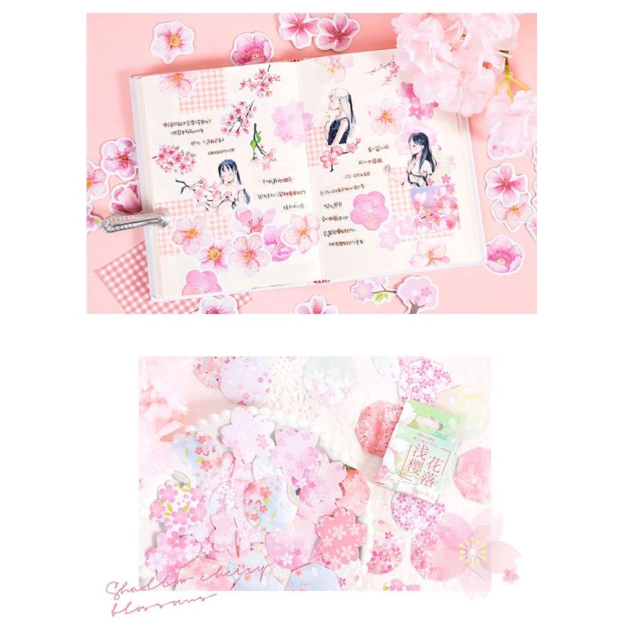 即納 海外フレークシール さくら 桜 箱入り 手帳デコ コラージュ素材